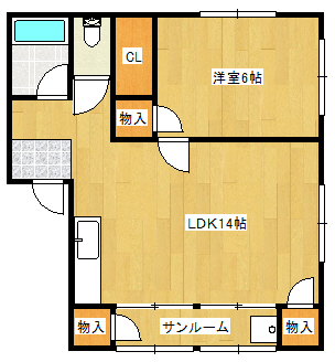 ヴィラブランシュ古江の間取り