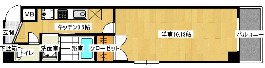 ウイング十日市の間取り