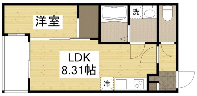 セブンプロート江波東の間取り