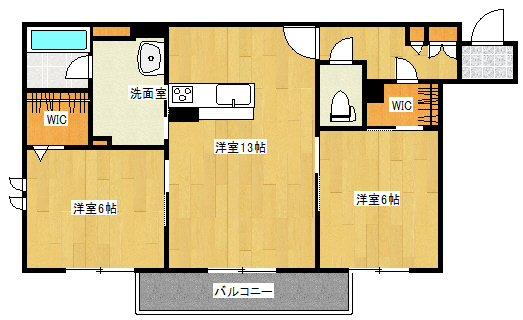 toco-toco井口の間取り