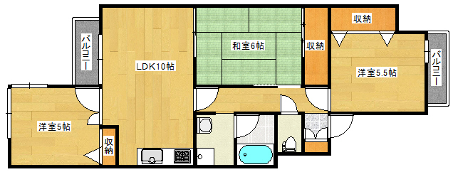 シャルマン千田町の間取り