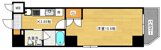 ウイング稲荷町の間取り