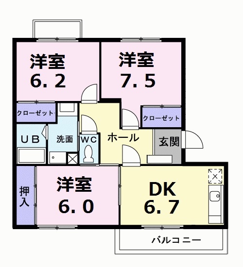 エスポワールメーゾンの間取り