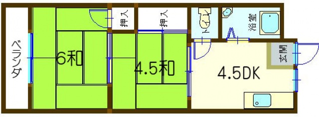 向井コーポの間取り