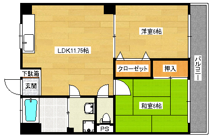 東雲ビルの間取り