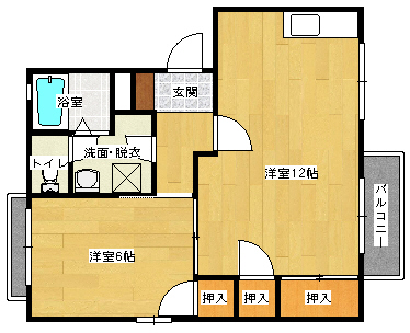 ディアスみくまりB棟の間取り