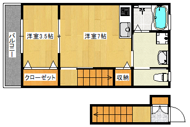 ロイヤルヴィラ緑井の間取り