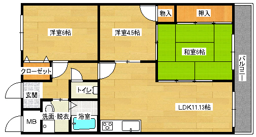 シャルマン財官2の間取り