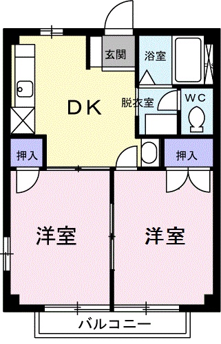 コーポ矢口が丘の間取り