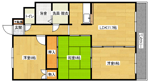 アピアイレブンの間取り