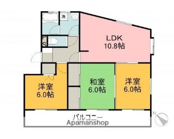 リベラルマンションの間取り