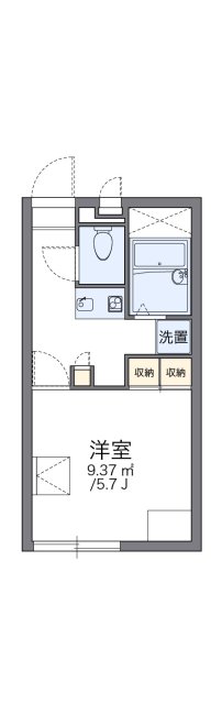 レオパレスコンフォートくるめ木の間取り