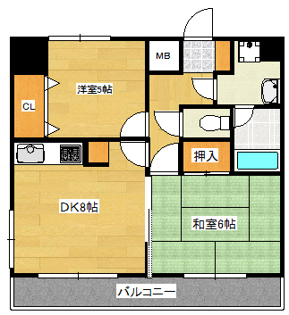 エルミタージュ安芸の間取り