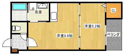 リタリッチ壱番館の間取り