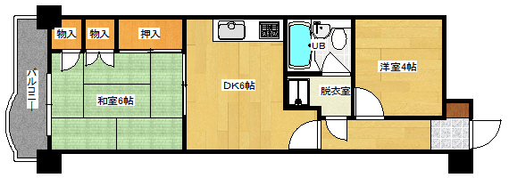 ライオンズマンション本川町の間取り