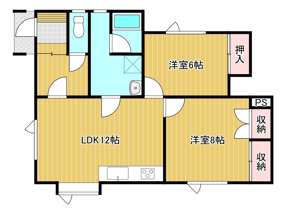 ハイツあずまの間取り