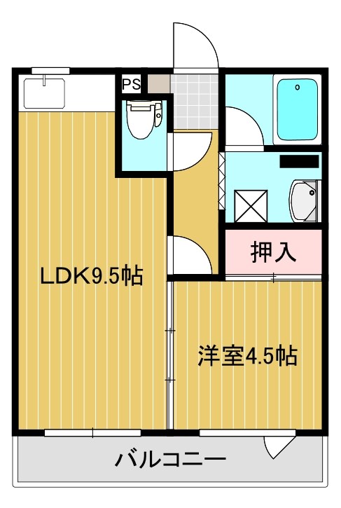 ほのぼのハイツ3の間取り