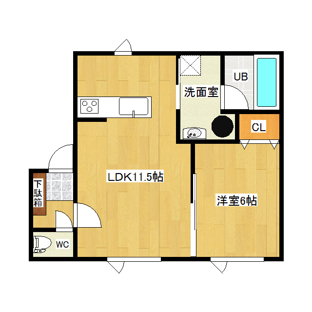 ライフマンション2の間取り