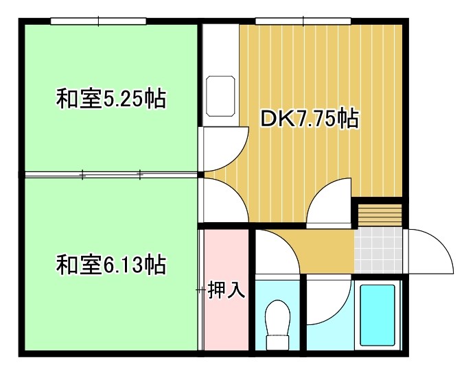 コーポ緑ヶ丘の間取り