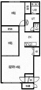 アクアマリンE棟の間取り