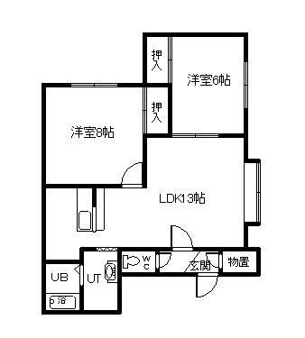 ハイツ福寿3の間取り