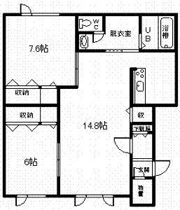 ハイツ源の間取り