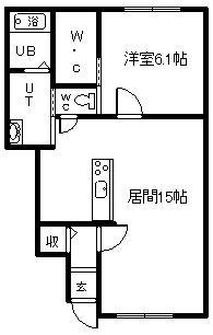 パークサイドスクエア1の間取り