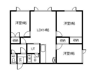 しべつハイツの間取り