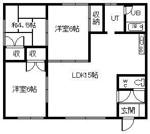 永大ハイツの間取り