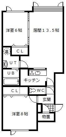 ラルジュB棟の間取り