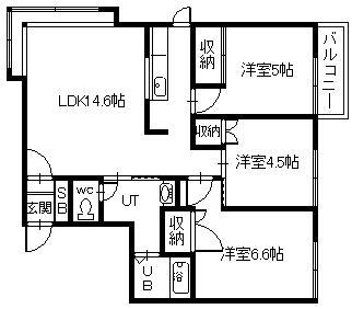 シャトレーヌAの間取り