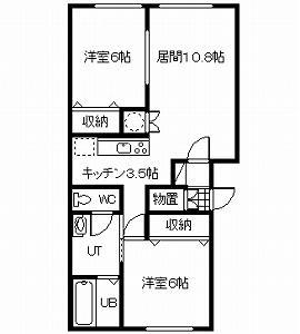 ラメゾン3の間取り