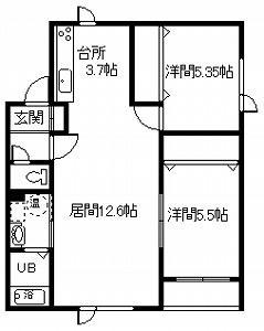 コーポ昴3の間取り