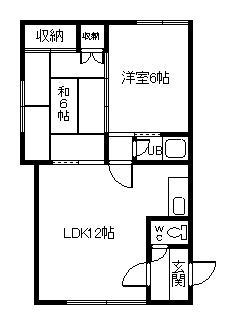 コーポサロマの間取り