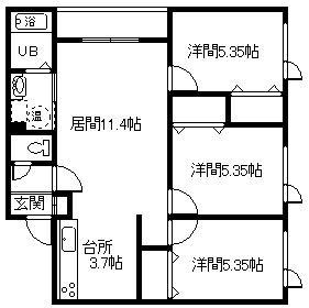 コーポ昴3の間取り