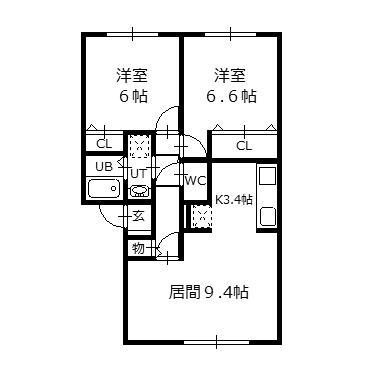 アピアランス士別の間取り