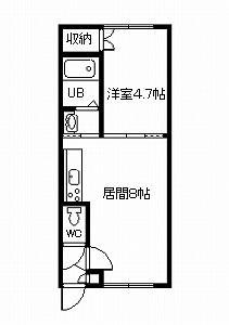 ウエストAの間取り