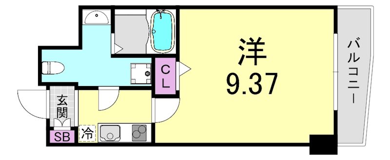 セレニテ日本橋ＳＵＤの間取り