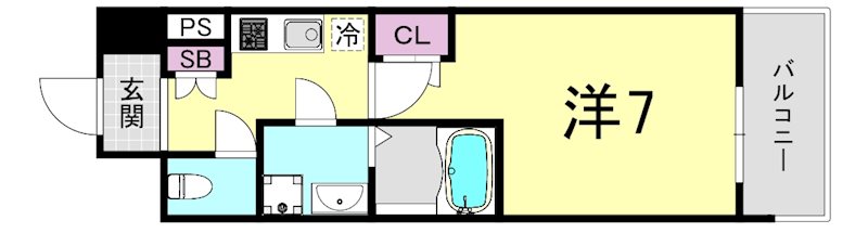 エスリード難波サウスの間取り