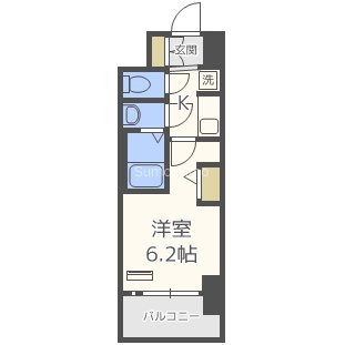 大阪府大阪市西区九条南３丁目（マンション）の賃貸物件の間取り