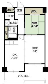 カルマーレナンバウエストの間取り