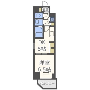 プレサンス江戸堀の間取り