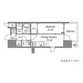 エステムコート難波ＶＩＩビヨンドの間取り