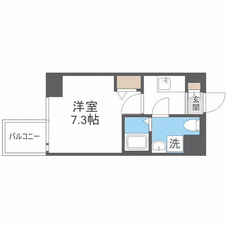 エグゼ難波ＷＥＳＴリバーの間取り