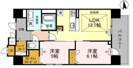 ＩＢＣ　Ｒｅｓｉｄｅｎｃｅ　Ｗｅｓｔの間取り