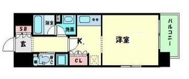 大阪府大阪市西区南堀江２丁目（マンション）の賃貸物件の間取り