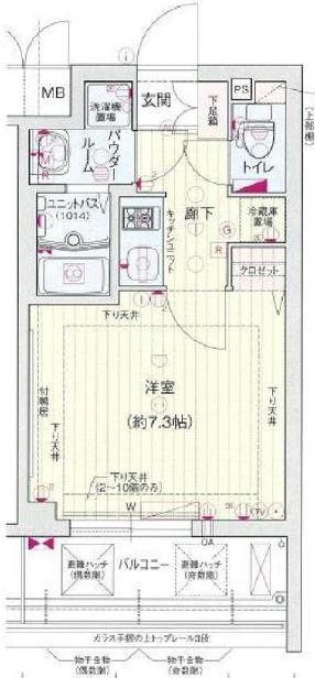 地下鉄長堀鶴見緑地線松屋町駅12階建築9年の間取り