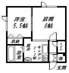 ピースフル2の間取り