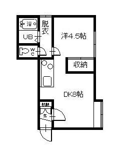 ハイムわたなべ2の間取り