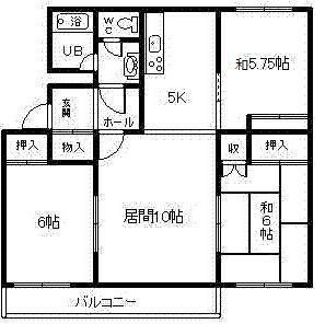 春光ユニバーサルマンションの間取り